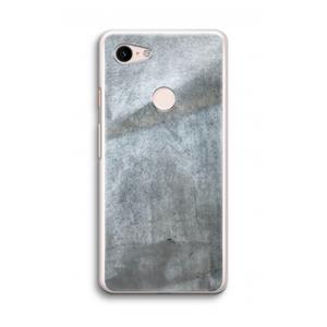 CaseCompany Grey Stone: Google Pixel 3 Transparant Hoesje