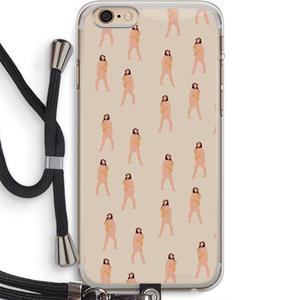 CaseCompany You're so golden: iPhone 6 PLUS / 6S PLUS Transparant Hoesje met koord
