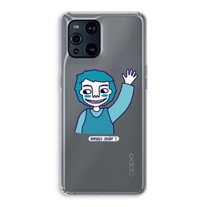 CaseCompany Zwaai: Oppo Find X3 Pro Transparant Hoesje