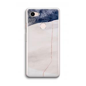 CaseCompany Stone White: Google Pixel 3 Transparant Hoesje