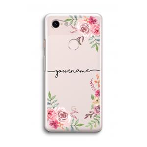 CaseCompany Rozen: Google Pixel 3 Transparant Hoesje