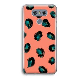 CaseCompany Pink Cheetah: LG G6 Transparant Hoesje