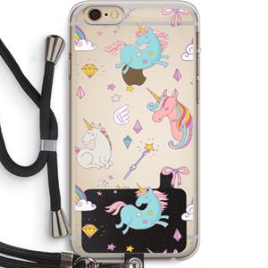 CaseCompany Fantasiewereld: iPhone 6 PLUS / 6S PLUS Transparant Hoesje met koord