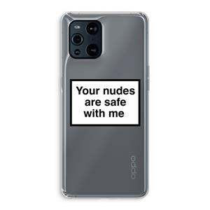 CaseCompany Safe with me: Oppo Find X3 Transparant Hoesje