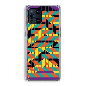 CaseCompany Skew Bee 2: Oppo Find X3 Transparant Hoesje