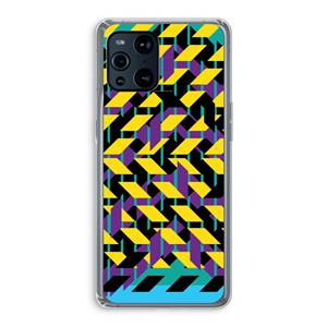 CaseCompany Skew Bee 3: Oppo Find X3 Transparant Hoesje