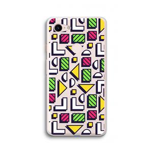 CaseCompany 8-bit N°4: Google Pixel 3 XL Transparant Hoesje