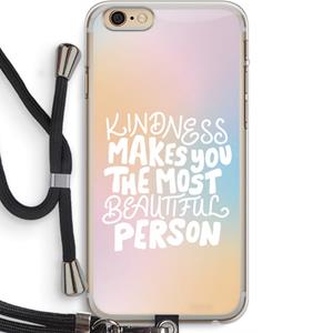CaseCompany The prettiest: iPhone 6 PLUS / 6S PLUS Transparant Hoesje met koord