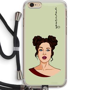CaseCompany Pop-Art Creator: iPhone 6 PLUS / 6S PLUS Transparant Hoesje met koord