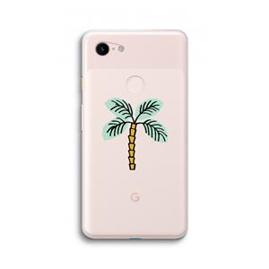 CaseCompany Palmboom: Google Pixel 3 XL Transparant Hoesje