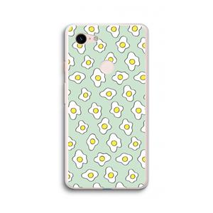CaseCompany Spiegeleitjes: Google Pixel 3 XL Transparant Hoesje