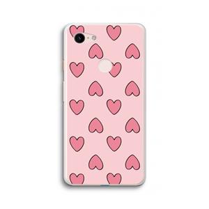CaseCompany Ondersteboven verliefd: Google Pixel 3 XL Transparant Hoesje