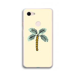 CaseCompany Palmboom: Google Pixel 3 XL Transparant Hoesje