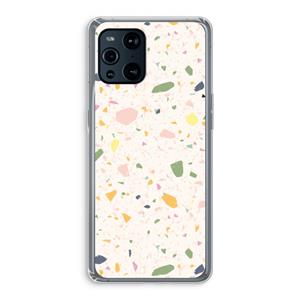 CaseCompany Terrazzo N°21: Oppo Find X3 Transparant Hoesje