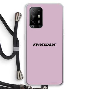 CaseCompany kwetsbaar: Oppo A95 5G Transparant Hoesje met koord
