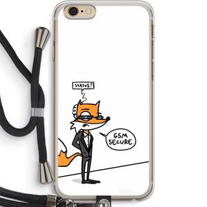 CaseCompany GSM secure: iPhone 6 PLUS / 6S PLUS Transparant Hoesje met koord