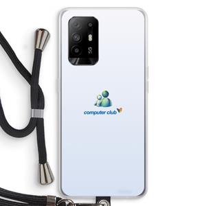 CaseCompany MSN: Oppo A95 5G Transparant Hoesje met koord