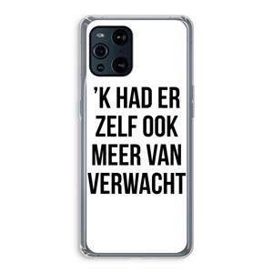 CaseCompany Meer verwacht: Oppo Find X3 Transparant Hoesje