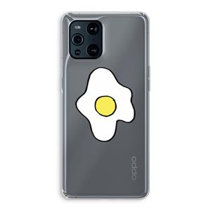 CaseCompany Spiegelei: Oppo Find X3 Transparant Hoesje