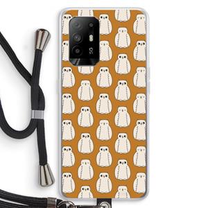 CaseCompany Uilen: Oppo A95 5G Transparant Hoesje met koord