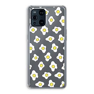 CaseCompany Spiegeleitjes: Oppo Find X3 Transparant Hoesje