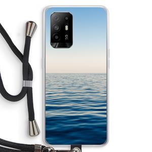CaseCompany Water horizon: Oppo A95 5G Transparant Hoesje met koord