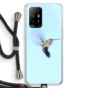 CaseCompany Kolibri: Oppo A95 5G Transparant Hoesje met koord