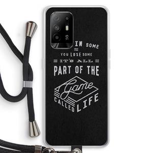 CaseCompany Life: Oppo A95 5G Transparant Hoesje met koord