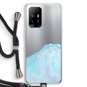 CaseCompany Fantasie pastel: Oppo A95 5G Transparant Hoesje met koord