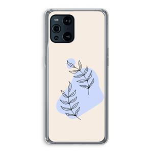 CaseCompany Leaf me if you can: Oppo Find X3 Transparant Hoesje