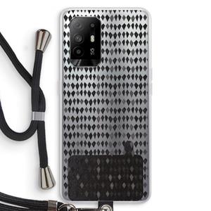 CaseCompany Crazy shapes: Oppo A95 5G Transparant Hoesje met koord