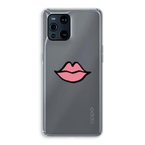 CaseCompany Kusje: Oppo Find X3 Transparant Hoesje