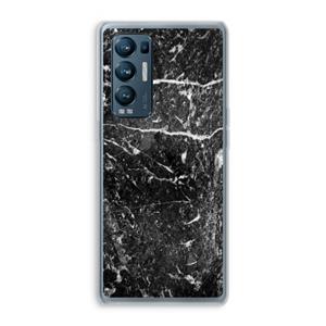 CaseCompany Zwart marmer: Oppo Find X3 Neo Transparant Hoesje