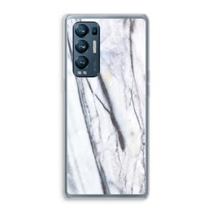 CaseCompany Gestreepte marmer: Oppo Find X3 Neo Transparant Hoesje