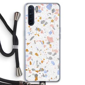CaseCompany Terrazzo N°8: Oppo A91 Transparant Hoesje met koord