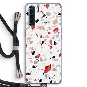 CaseCompany Terrazzo N°12: Oppo A91 Transparant Hoesje met koord