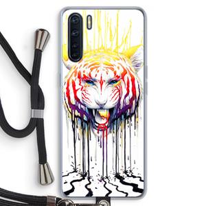 CaseCompany Fading: Oppo A91 Transparant Hoesje met koord