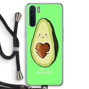CaseCompany Avocuddle: Oppo A91 Transparant Hoesje met koord