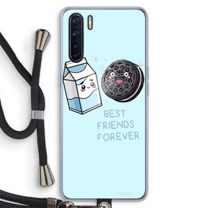 CaseCompany Best Friend Forever: Oppo A91 Transparant Hoesje met koord