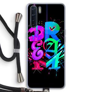 CaseCompany Dream: Oppo A91 Transparant Hoesje met koord
