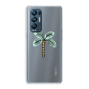 CaseCompany Palmboom: Oppo Find X3 Neo Transparant Hoesje