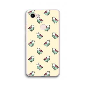CaseCompany Vogeltjes: Google Pixel 3 XL Transparant Hoesje