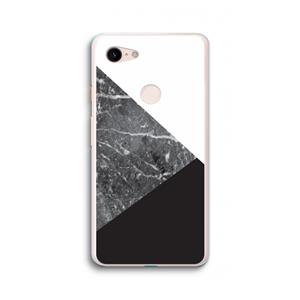 CaseCompany Combinatie marmer: Google Pixel 3 XL Transparant Hoesje