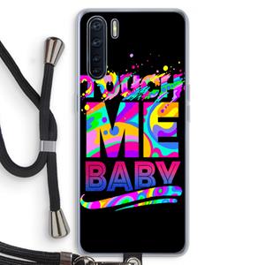 CaseCompany Touch Me: Oppo A91 Transparant Hoesje met koord