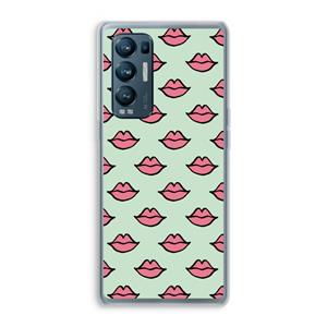 CaseCompany Lipjes: Oppo Find X3 Neo Transparant Hoesje