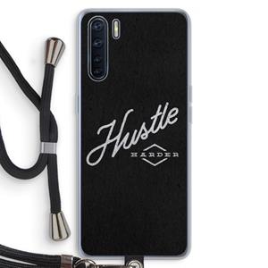 CaseCompany Hustle: Oppo A91 Transparant Hoesje met koord