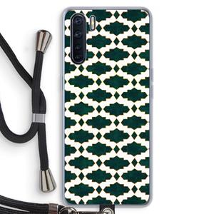 CaseCompany Moroccan tiles: Oppo A91 Transparant Hoesje met koord