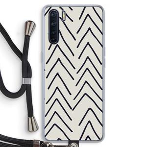 CaseCompany Marrakech Arrows: Oppo A91 Transparant Hoesje met koord