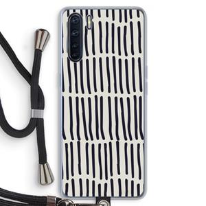 CaseCompany Moroccan stripes: Oppo A91 Transparant Hoesje met koord