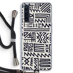 CaseCompany Marrakech print: Oppo A91 Transparant Hoesje met koord